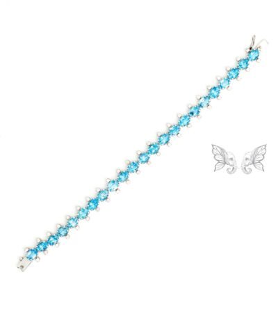 Blue Topaz Bracelet for Women