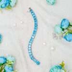 Blue Topaz Line Bracelet