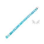 blue topaz line bracelet