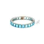 Blue Topaz Line Bracelet