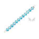 Silver Blue Topaz Bracelet
