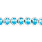 Silver Blue Topaz Bracelet