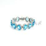 Silver Blue Topaz Bracelet