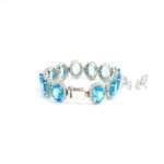 Silver Blue Topaz Bracelet