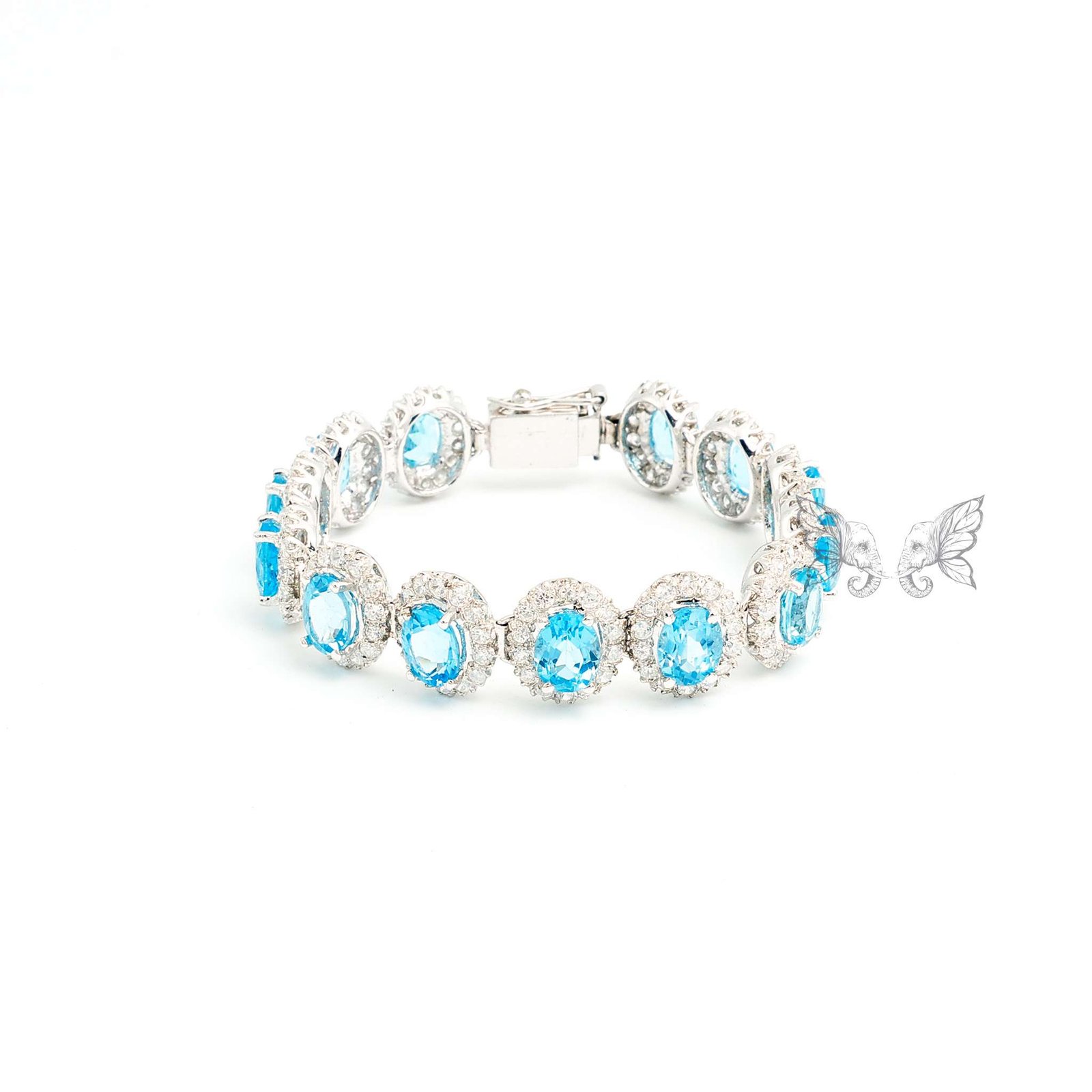 SLB311 (4) Topaz Gemstone Bracelet